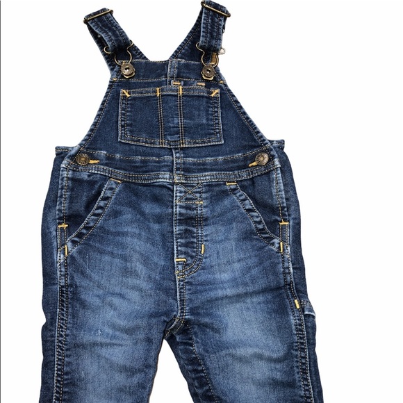 Baby Gap size 8-12 months denim overalls - Picture 1 of 8